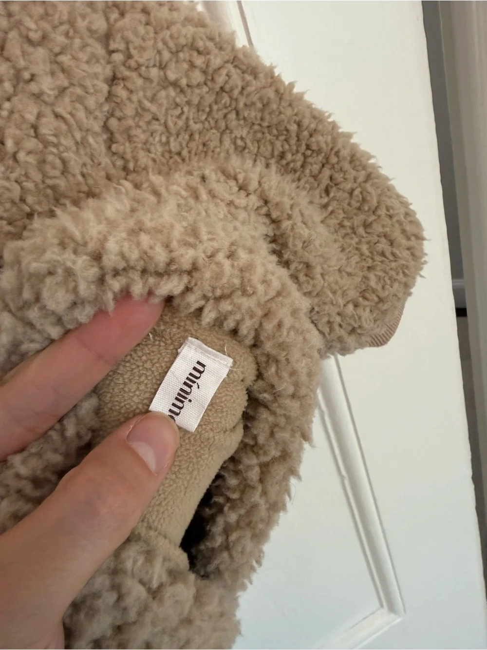 Kids Sherpa Button-Front Jacket - Taupe